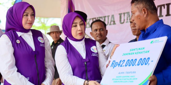 Peringati Hari Posyandu Nasional di Langkahan, Ketum Posyandu Sosialisasi 6 SPM